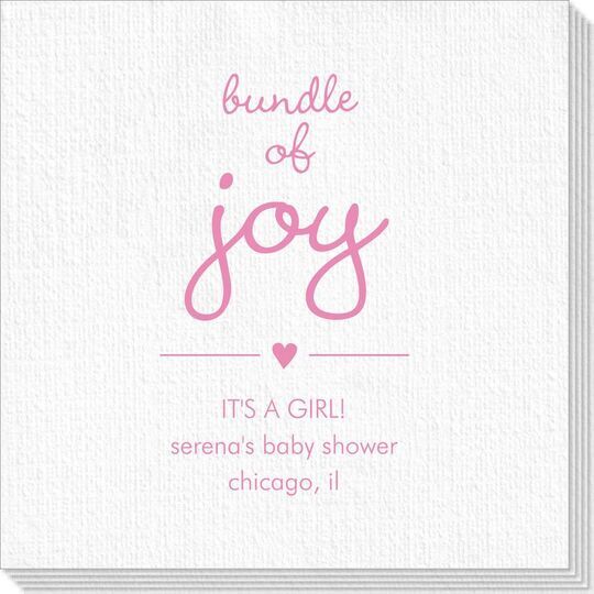 Heart Bundle of Joy Deville Napkins